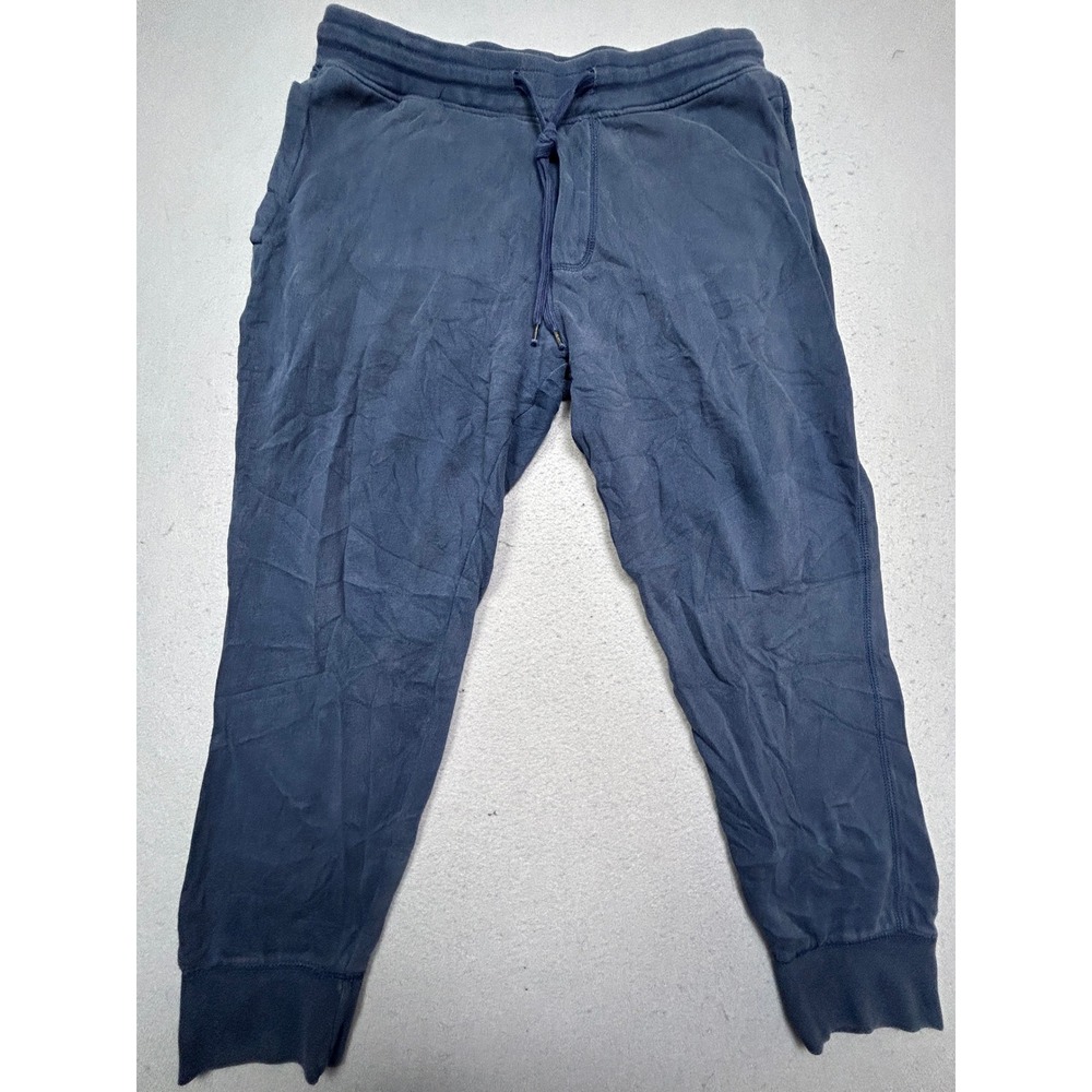 American Eagle Joggers Cotton Polyester Navy Blue Large Mens